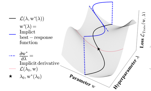 Meta-Learning Millions of Hyper-parameters using the Implicit Function Theorem
